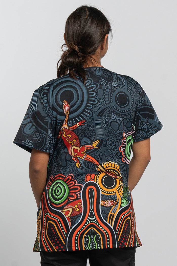 Proud & Deadly Essence Women’s Three Pocket Scrub Top