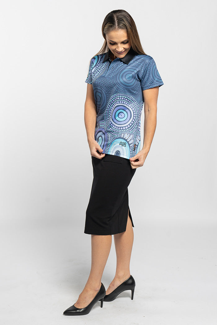 Our Future, Together NAIDOC 2024 Bamboo Essence Women's Fitted Polo Shirt