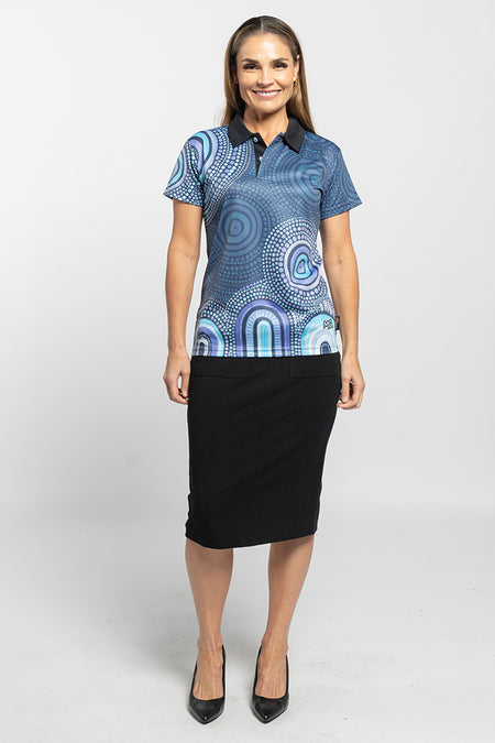 Our Future, Together Bamboo Essence Women's Fitted Polo Shirt