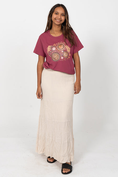 Rebirth Berry Cotton Crew Neck Women's T-Shirt