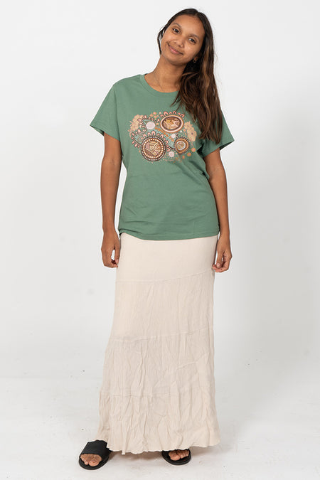 Rebirth Sage Cotton Crew Neck Women's T-Shirt