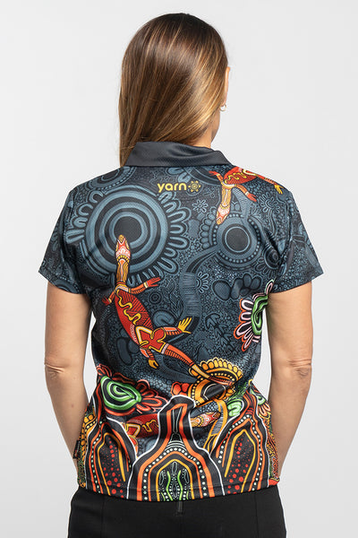 Proud & Deadly NAIDOC 2024 Bamboo Essence Women's Fitted Polo Shirt