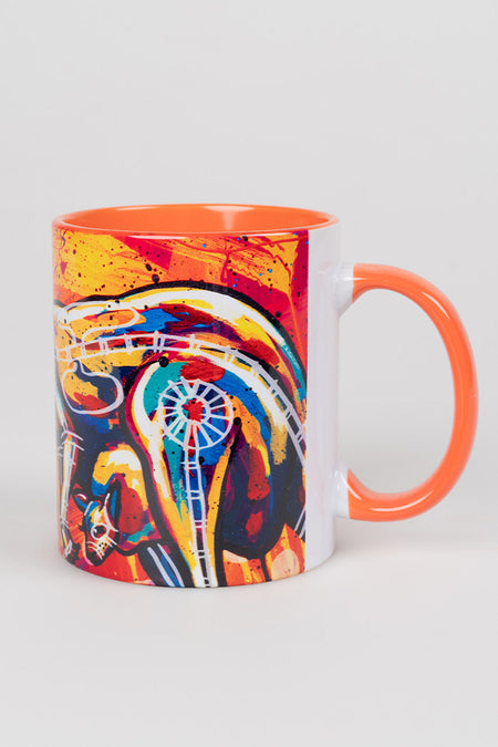 Kangaroo & Goanna Dreaming Ceramic Coffee Mug - Bundle Item