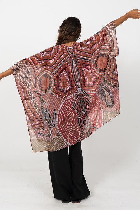 Leaving Footprints Chiffon Shawl