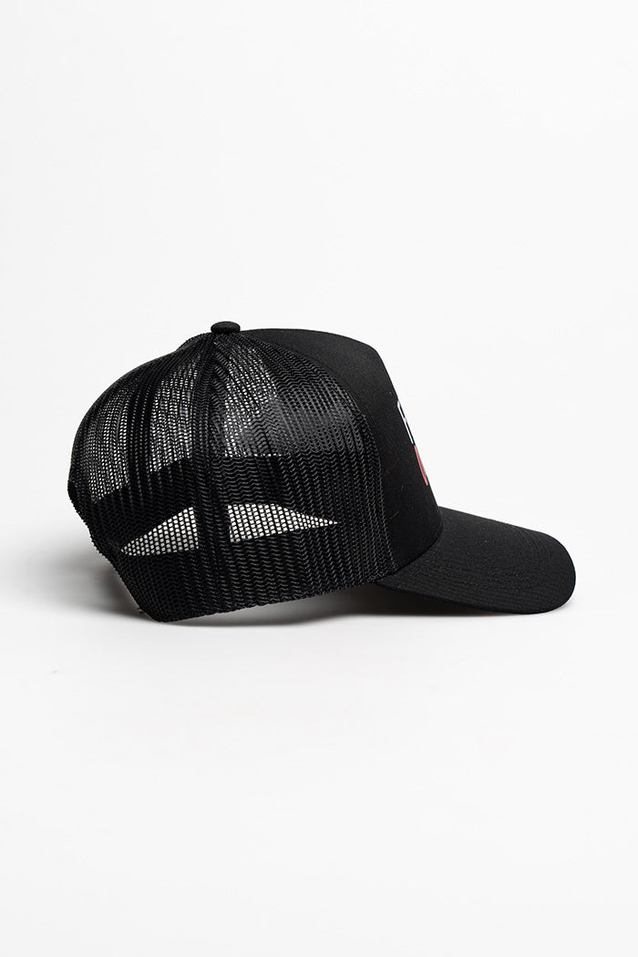 Deadly Blak-Fella Black Front Trucker Cap