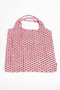 "Raise The Flag" Aboriginal Flag Pink Heart Print rPET Reusable Fold-Up Shopping Bag