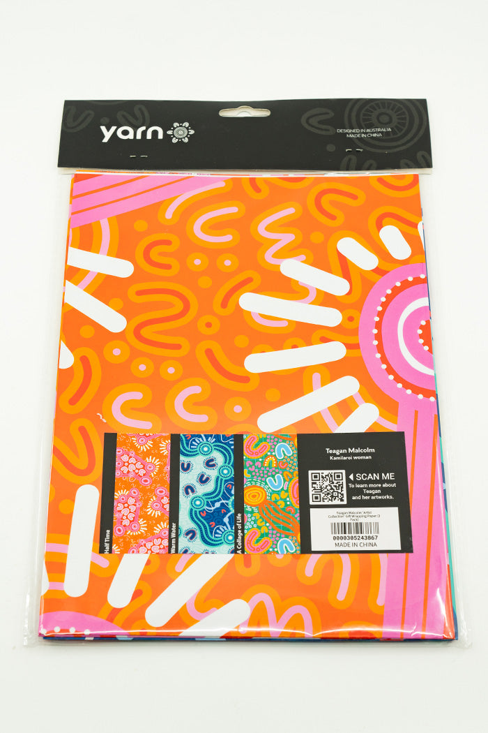 Teagan Malcolm 'Artist Collection' Gift Wrapping Paper (3 Pack)