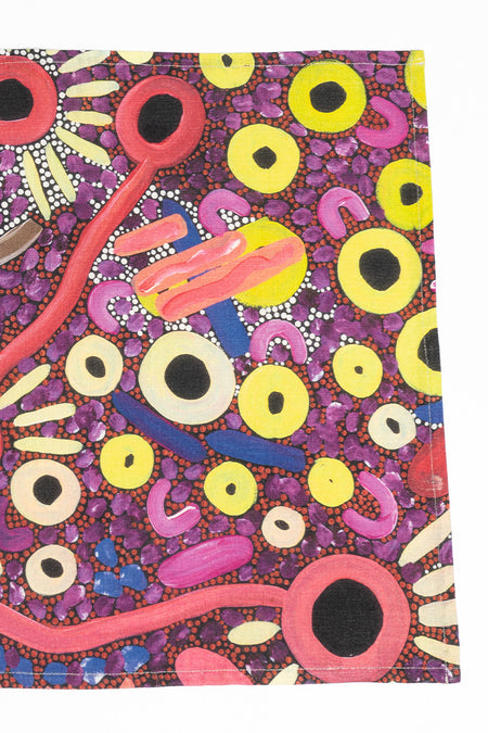 Country Harvest Linen Blend Tea Towel