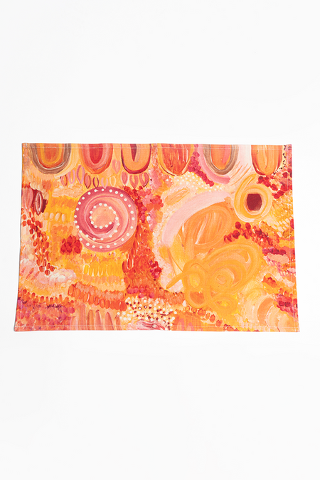 Fire Country (No.2) Linen Blend Tea Towel