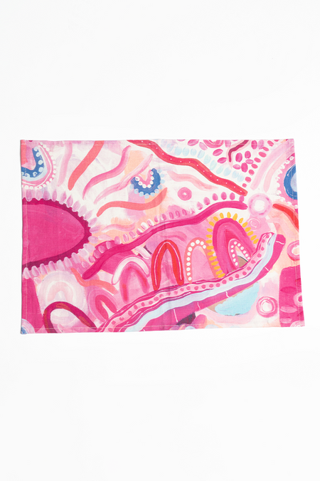 The Future Is Bright Linen Blend Tea Towel