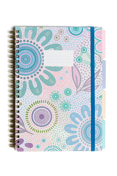 Coastal Country A5 Spiral Tab Notebook