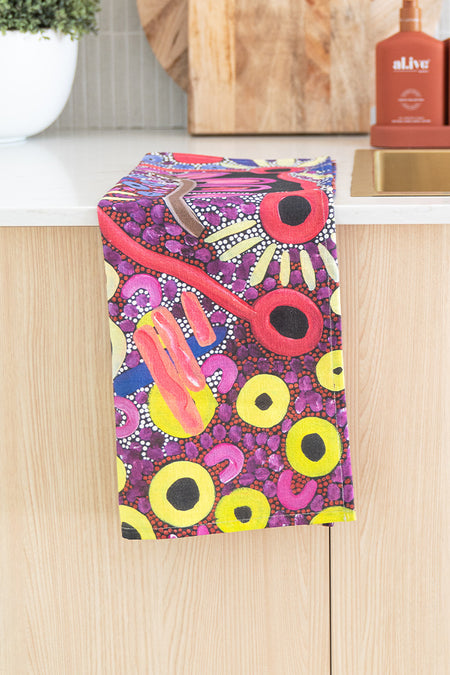 Country Harvest Linen Blend Tea Towel