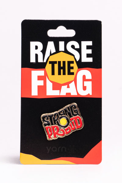 "Raise The Flag" Strong & Proud Aboriginal Flag Lapel Pin