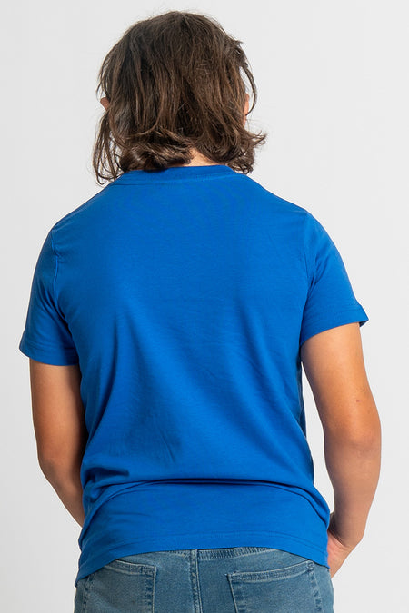 Pelican (Dhalipnha) 'Australian Wildlife Conservancy' Royal Blue Cotton Crew Neck Kids T-Shirt