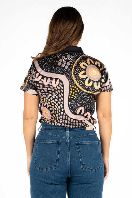 The Path They Have Laid UPF50+ Women's Fitted Polo Shirt