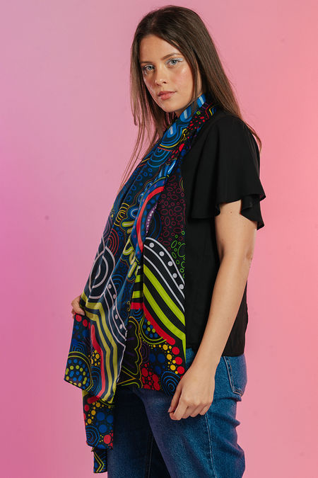 Together Rectangle Chiffon Scarf - Pride Worn Proudly