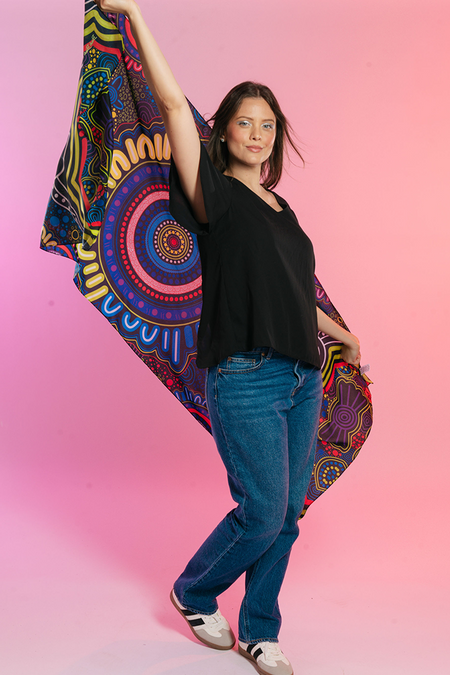 Together Rectangle Chiffon Scarf - Pride Worn Proudly