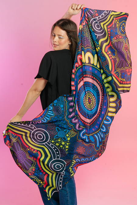 Together Rectangle Chiffon Scarf - Pride Worn Proudly