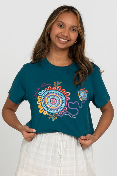 Celebration Atlantic Cotton Crew Neck Women's T-Shirt