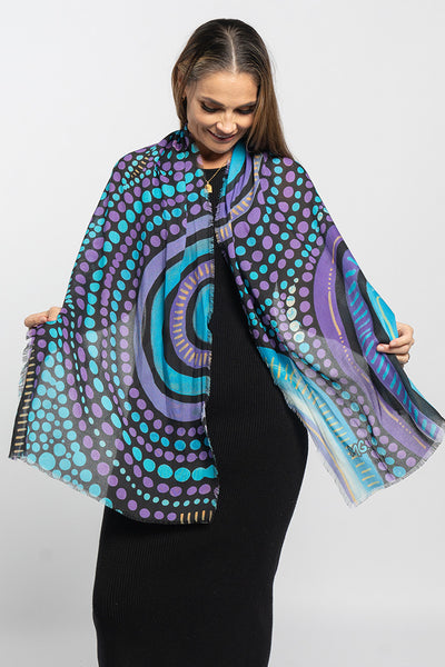 Our Future, Together NAIDOC 2024 Modal Wool Blend Premium Scarf