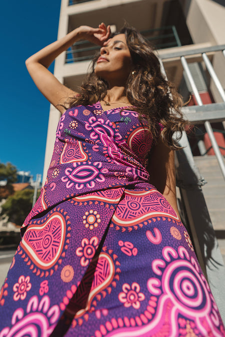 Forage V Neck Women's Midi Dress