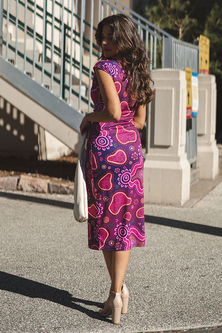 Forage V Neck Women's Midi Dress