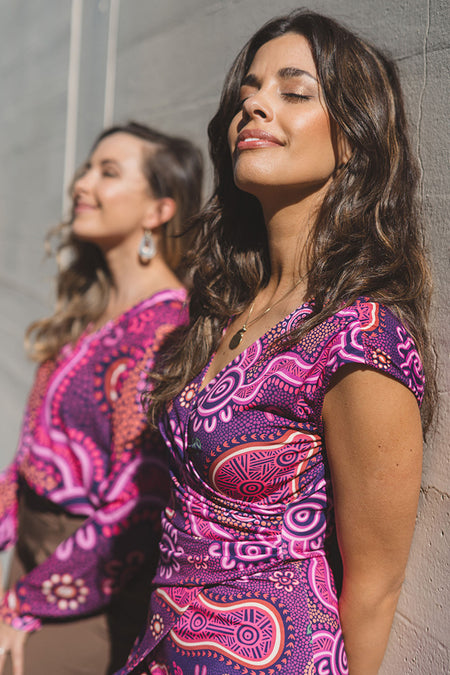 Forage V Neck Women's Midi Dress