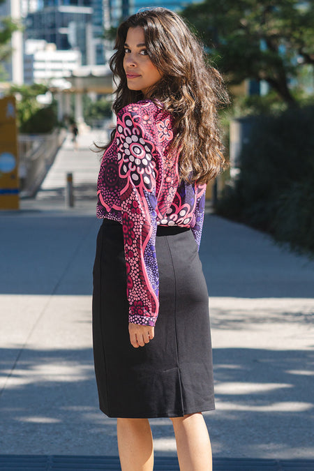 Friendship V Neck Women's Long Sleeve Blouse