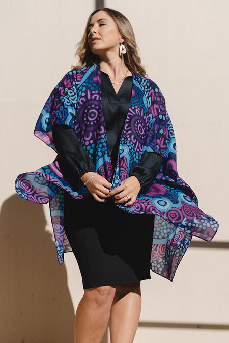 Flourish Chiffon Shawl