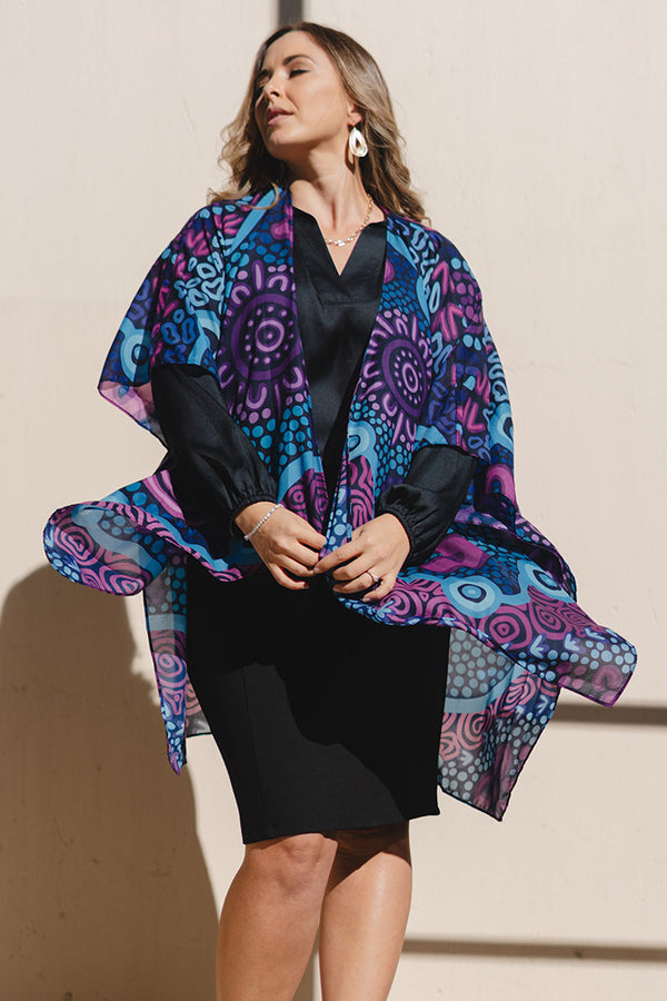 Flourish Chiffon Shawl