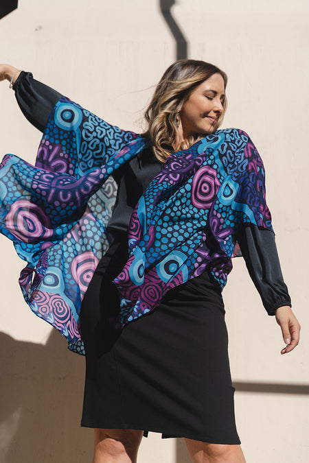 Flourish Chiffon Shawl
