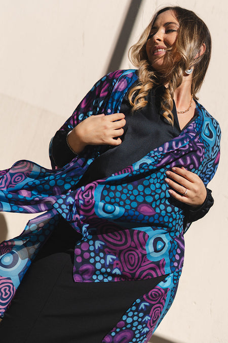 Flourish Chiffon Shawl