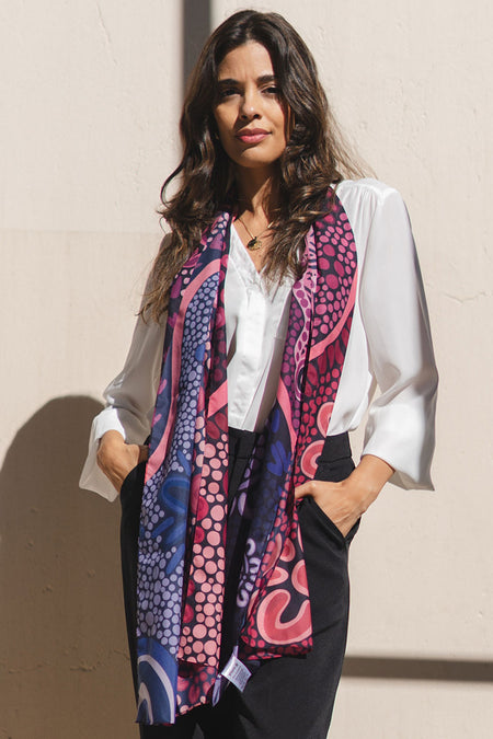 Friendship Rectangle Chiffon Scarf