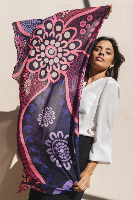 Friendship Rectangle Chiffon Scarf