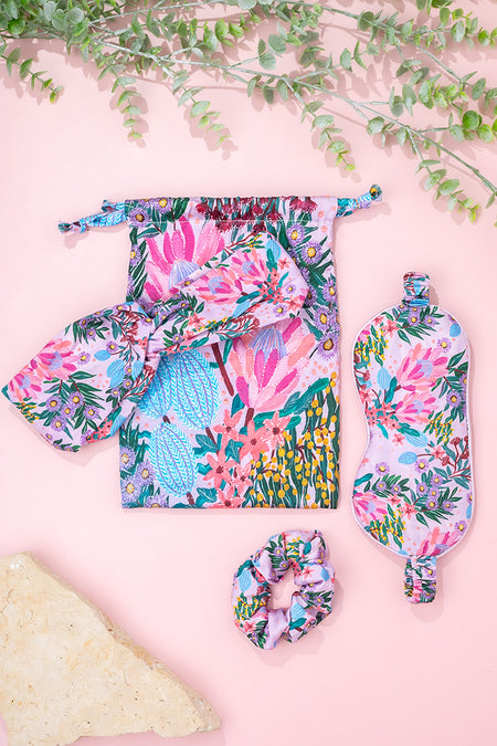 Pink Banksia Travel Essentials Kit