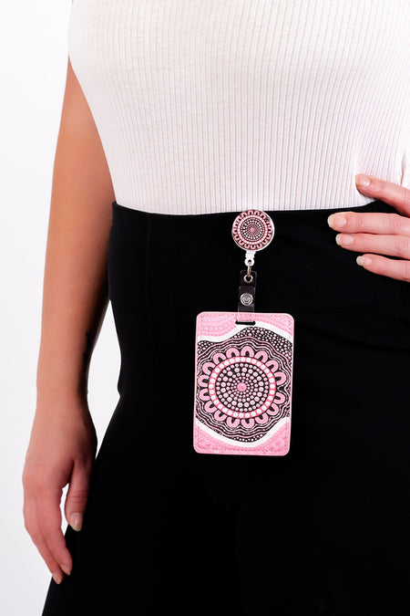 Boobie Sista Lanyard & Retractable Card Holder with Clip