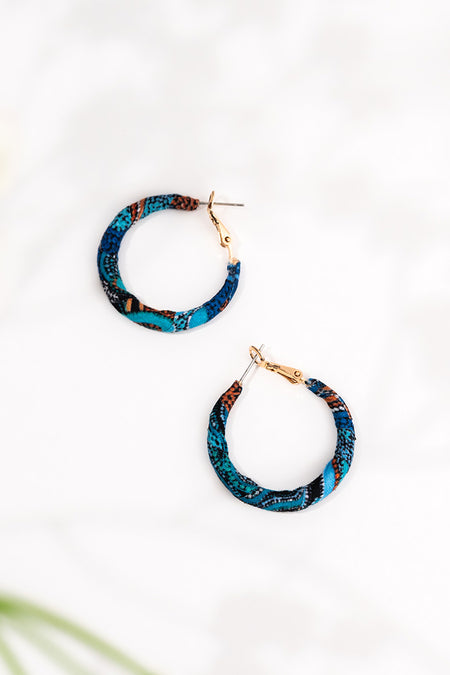 Calm Place Wrapped Hoop Earrings