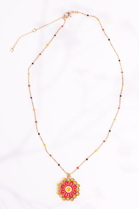 NAIDOC 2025 Gold Beaded Necklace