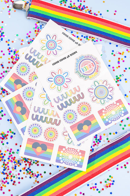 Pride Temporary Tattoos - Pride Worn Proudly (Twin Pack)