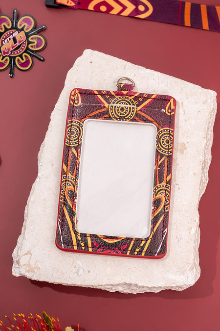 Maroon Warrior Lanyard & Card Holder