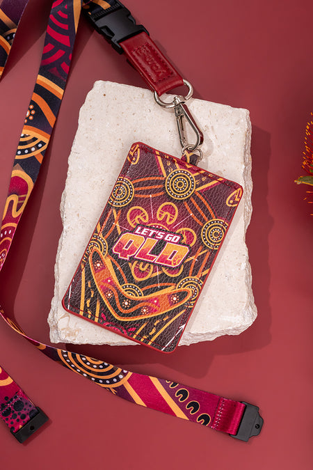 Maroon Warrior Lanyard & Card Holder