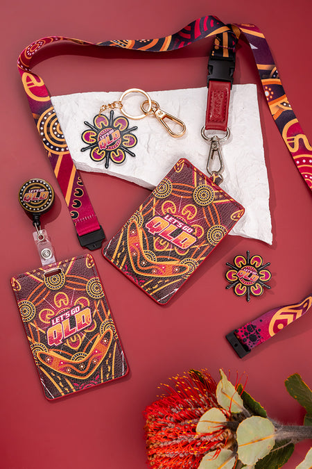 Maroon Warrior Lanyard & Card Holder