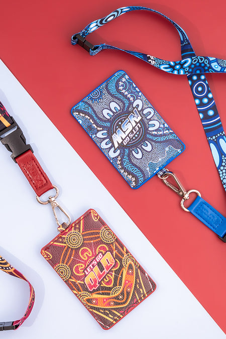 Maroon Warrior Lanyard & Card Holder