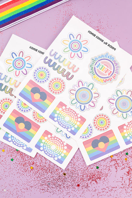 Pride Temporary Tattoos - Pride Worn Proudly (Twin Pack)