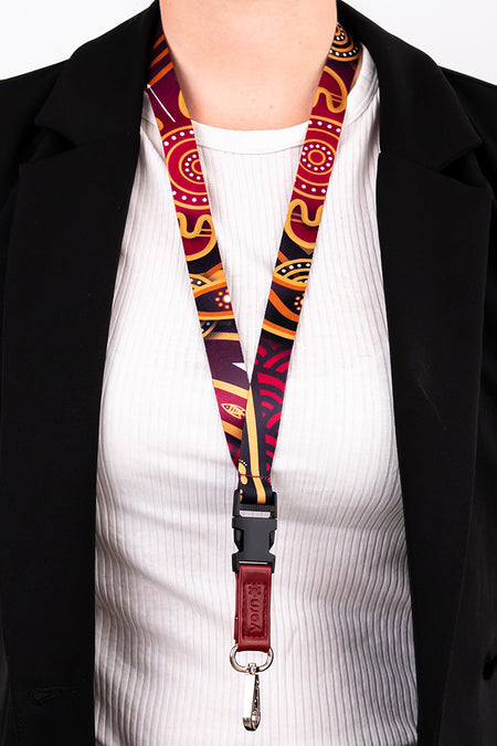 Maroon Warrior Premium Lanyard