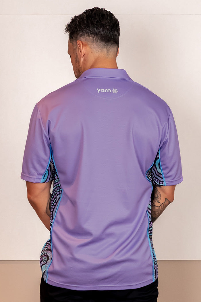 Our Future, Together NAIDOC 2024 Lavender Bamboo (Simpson) Unisex Polo Shirt
