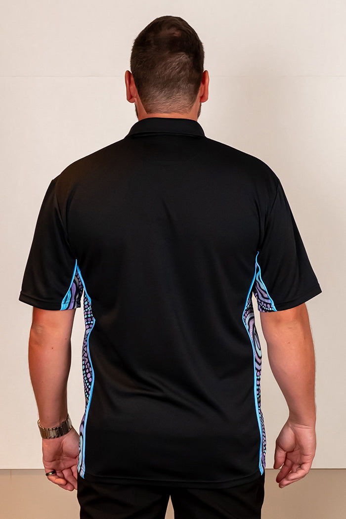 Our Future, Together Black Bamboo (Simpson) Unisex Polo Shirt