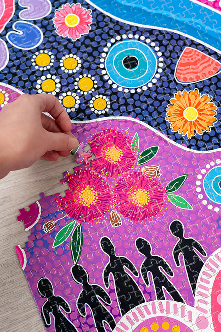 Thriving Together 1000 Piece Indigenous Artwork Puzzle
