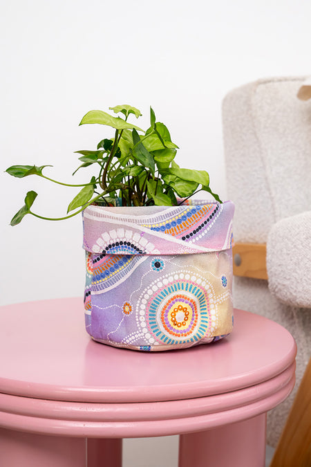 Connections Canvas Plant Pot