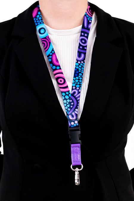 Flourish Lanyard & Retractable Card Holder with Clip